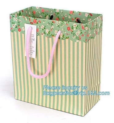 Luxury Durable Recyclable Shopping Carrier Gift Paper Bags With Customized Logo,Carrier Paper Bag Luxury Promotional Pap