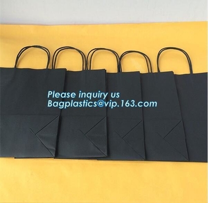 250gsm paper Custom Printed Luxury Gift Shopping bag with bow for gift package,Wholesale Kraft Food Packaging Bags, pack