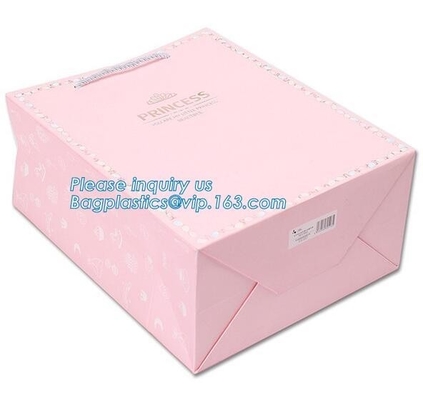 Luxury Rope Handle Laminated Paper Carrier Bags,brand Luxury laminated manila carrier paper hand bag, bagplastics, bagea