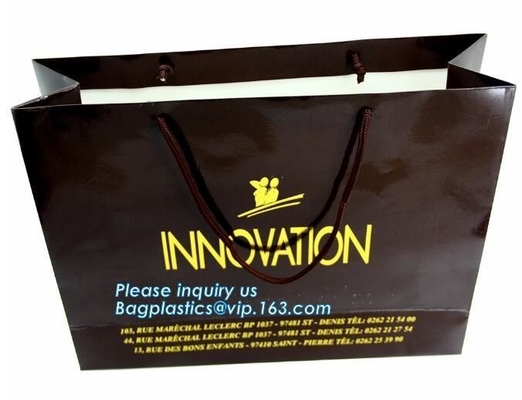 Flat Handle Paper Bags,Colourful Carrier Gift Craft Paper Bags,recycled custom printing logo shopping pack paper bag, pa