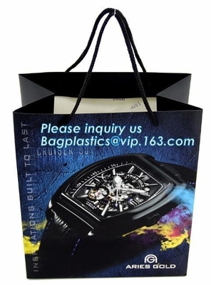 Flat Handle Paper Bags,Colourful Carrier Gift Craft Paper Bags,recycled custom printing logo shopping pack paper bag, pa