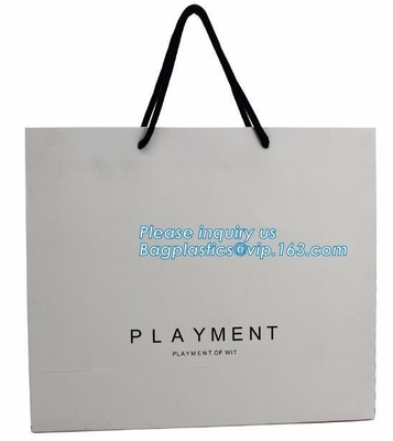 China Wholesale Custom Logo kraft paper bag, White Kraft Paper Shopping Bag, Luxury Printed Packaging Paper Gift Bag