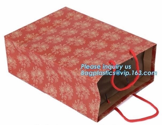 Cheap Luxury Shopping Carrier Thick Blue Kraft Paper Gift Bags With Rope Handles,carrier paper bags for perfume packing