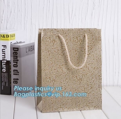 design luxury white custom brown craft recycle wine bottle carrier christmas packing hand bag gift shopping printed pape