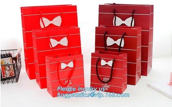 recycled colored paper bags with handles twist handle kraft paper bag,Printing Logo Shopping Pack Paper Bag bagease pac