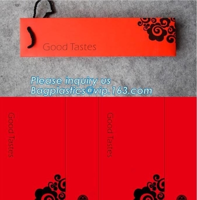 paper wine bag, luxury red wine bag in box, single bottle paper wine bag,Bottle Packaging Custom Printed Recycled Paper