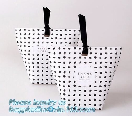 China paper printing Newest logo printed recyclable sugar shopping carrier paper bag with design,Kraft Gift Paper Bag, L