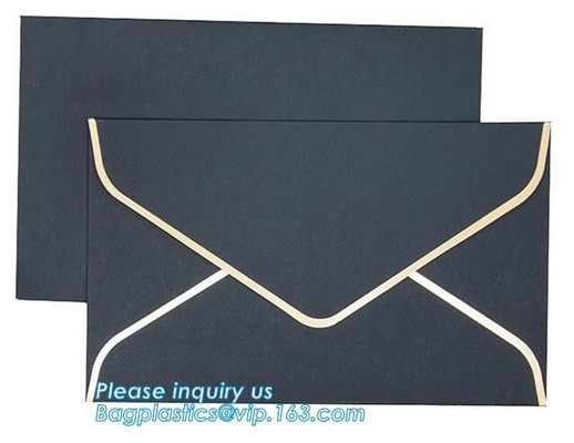 Custom Logo Private Label Brown Kraft Paper Envelope,Custom Made Own Logo Design Red Kraft Paper Letter Envelope Bagease