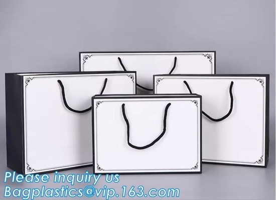 Party, Wedding, Business, Craft, Ornaments, Presents, Christmas Party Supplies, Kraft Paper Gift Bags with Handles