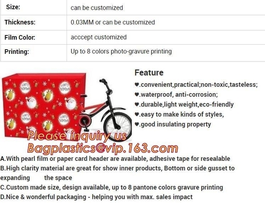 Giant PVC/EVA gift toy drawstring plastic storage packing bag with handle,XMAS giant plastic gift poly bag 36"*44" santa