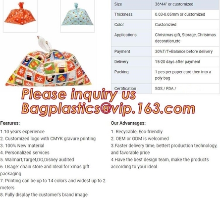 Red bags jumbo bags giant gift bags Christmas,Eco-friendly promotion bag giant gift bags,Giant Oversized Gift Storage