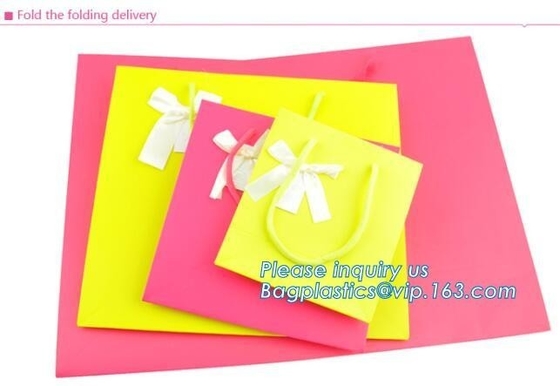 Customized Made Cheap Paper Twisted Handles White Kraft Paper Bags,Wine Paper Bag With Handle Wholesale Bagplastics Pack