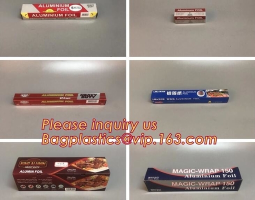 Ultra-Thick Heavy Duty Household Aluminum Foil Roll With Sturdy Corrugated Cutter Box - Heavy Duty Food Safe Foil Wrap