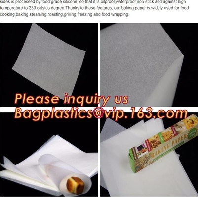 Wood Pulp Unbleached Biodegradable Food Wrapping Paper Silicone Coated Parchment Vellum Paper For Foil Tape Fac