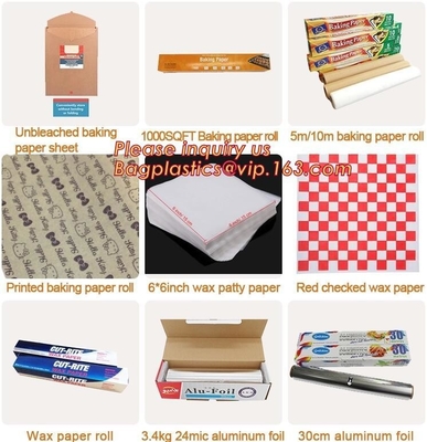 Wood Pulp Unbleached Biodegradable Food Wrapping Paper Silicone Coated Parchment Vellum Paper For Foil Tape Fac