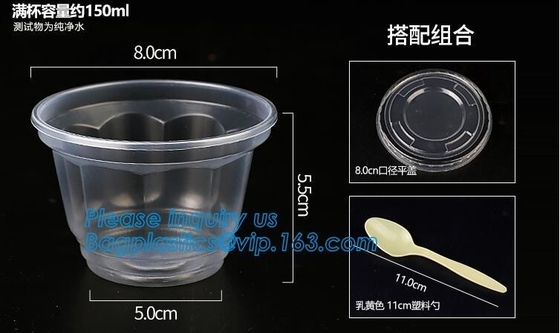 Square Sauce Cup, Portion Cup, Disposable Ps Sauce Cup, 1oz 2oz 3oz 4oz 5oz 8oz 9oz Disposable Plastic Sauce