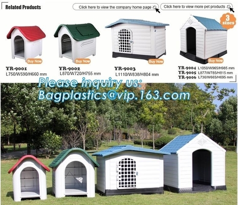 Outdoor garden cage used plastic pet house kennel for large dog, Waterproof Plastic Outdoor Dog House Dog Kennels For Do
