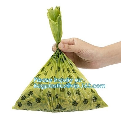 Eco-Friendly Scented Baby Disposal Nappy Sacks 50 PCS Easy Tie Handles Garbage Baby Diaper Nappy Bag, bagplastics, bagea
