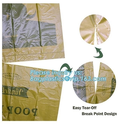 Eco-Friendly Scented Baby Disposal Nappy Sacks 50 PCS Easy Tie Handles Garbage Baby Diaper Nappy Bag, bagplastics, bagea