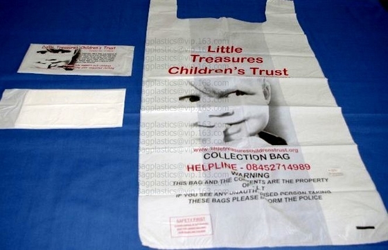 100 Compostable Biodegradable Shopping Bags - T-Shirt Style Carry Bags For Trash Or Grocery - Super Strong Holds 25 Poun