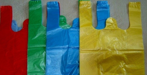 Kitchen Handle-Tie Trash Bags,Recyclable Plastic Shopping Bags With Flat Bottoms,Reusable Grocery Shopping Bags, Bagease