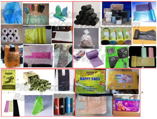 Biodegradable Reusable Plastic T-Shirt Bag Eco Friendly Compostable Grocery Shopping Thank You Recyclable Trash Basket