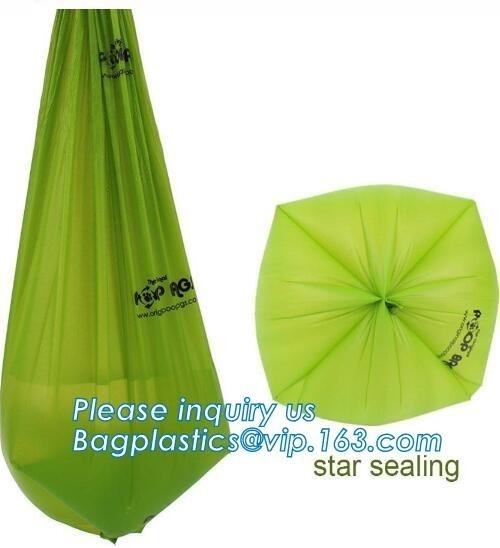 Eco Friendly Plastic Disposable Dog Poop Glove Bags, Eco Friendly Biodegradable Scented Colorful Disposable Dog Poop Bag