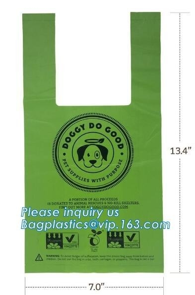 Unscented Wastebasket Liners Eco-friendly Pet clean bone shape dog poop bag pet waste bag dispenser dog waste bag