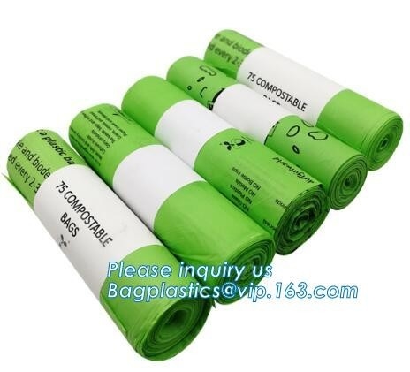 Customized 100% Biodegradable Compostable Disposable Trash Garbage Waste T-Shirt Shopping Plastic Packaging Bags With
