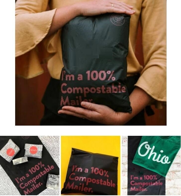 Colored Poly Mailers Custom Courier Bag Adhesive Tape Express Plastic Mailing Bags Black Wholesale Shipping Postal Bags