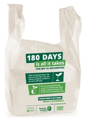 Biodegradable Compostable Eco Friendly Bio Clear Food Bag, Biodegradable White Trash Bags Compostable Food Waste Bags
