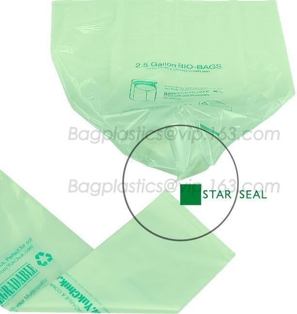 100% Compostable Star Seal Bags, Bags On Roll, Bags In Roll, Produce Bags, Film On Roll, T-Shirt Plastic Shopping Bags