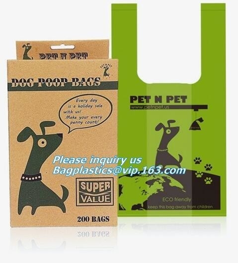 Pet Garbage Bags/Pet Waster Bags/High Quality Compostable Dog Poop Bags, Cornstarch 100% Compostable Biodegradable Dog P