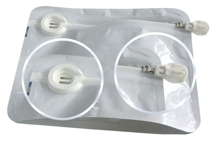 Matte Metallic Color With Frosted Window Display Stand-Up K Bags,Aluminum Foil Back - Resealable K And Heat