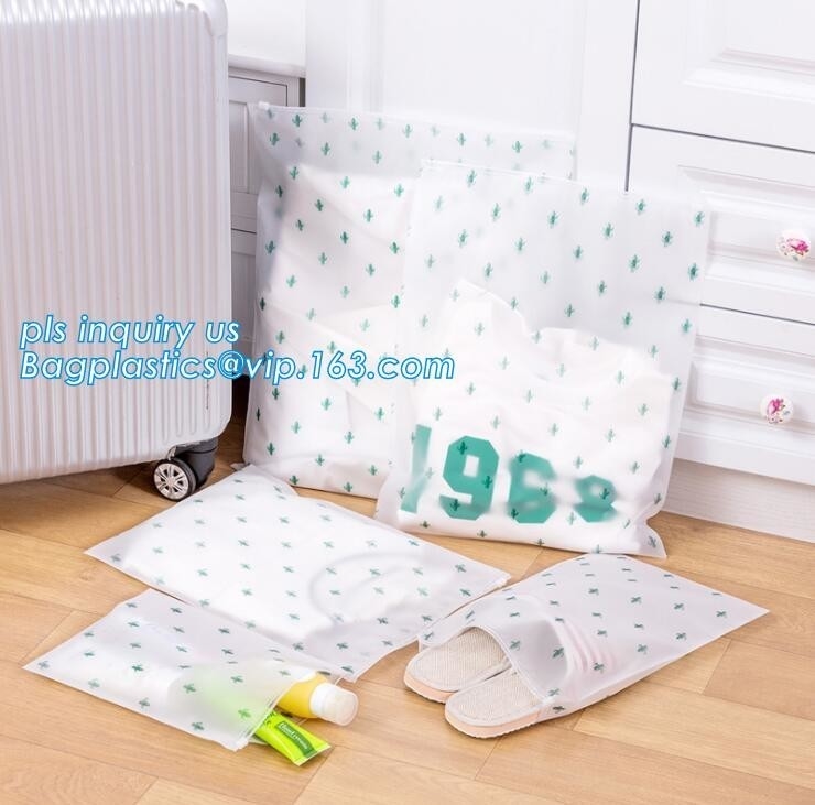 custom logo printed transparent clear vinyl plastic packaging bags with slider zipper k