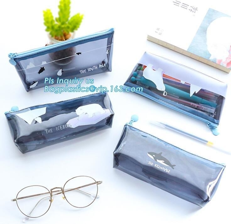 slider zipper pvc pouch clear vinyl pvc k bag, OEM clear plastic zipper pouch/ clear vinyl slider zipper bag