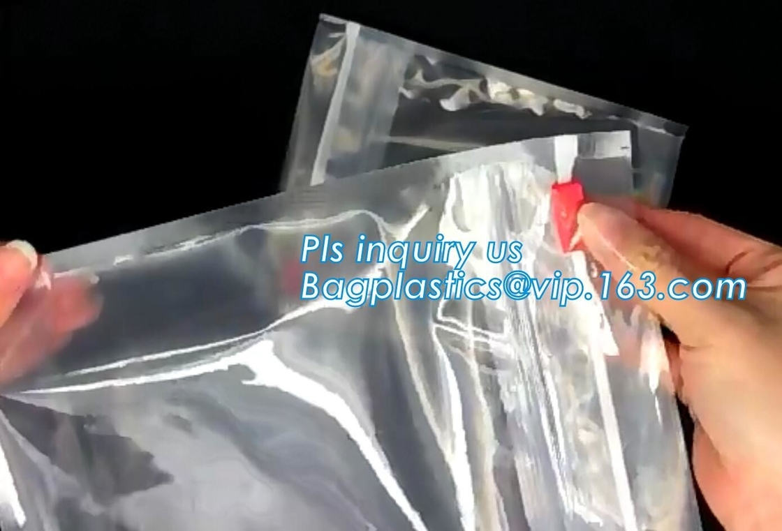 PE EVA Slider Zip Reclosable Bags, resealable k slider bag 5kg 10kg 15kg, eco-friendly Standup Cosmetic PVC Bag Wi