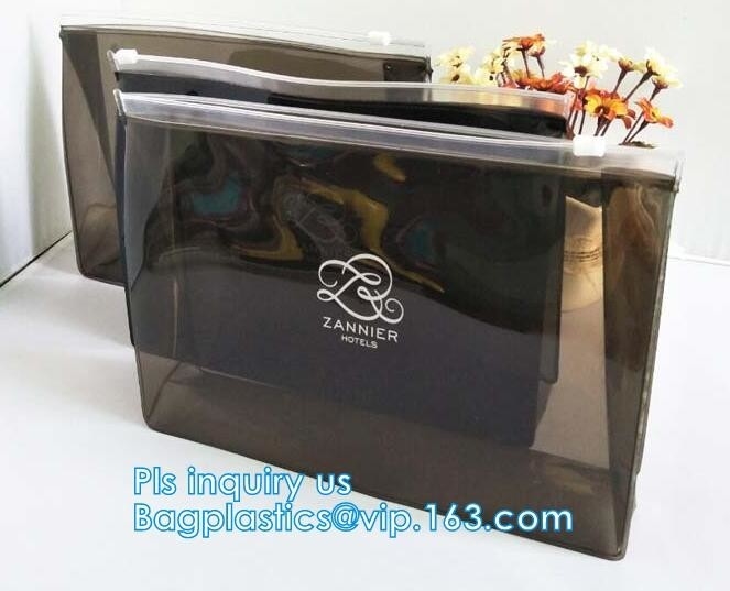 PP Plastic Slider Zip Lock A4 Doucment Files Holder Bag, zip lock bag with plastic slider & business card holder,Makeup
