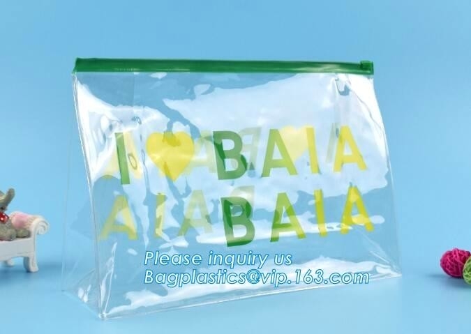 PVC Blanket /Pillow bag PVC Header bag PVC Card sleeve PVC Hanger bag, slider zipper pvc pouch clear vinyl pvc k b