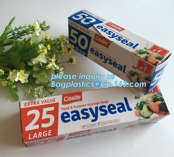 pe zipper ldpe plastic food bag  freezer storage bags, Food grade plastic packing bag  slider storage bags w