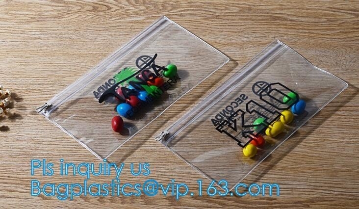 Packaging Poly Bag For Garment/Food /Electronic Products, Toothbrush Zipper PVC Packing Bag, K Plastic Bags Waterp