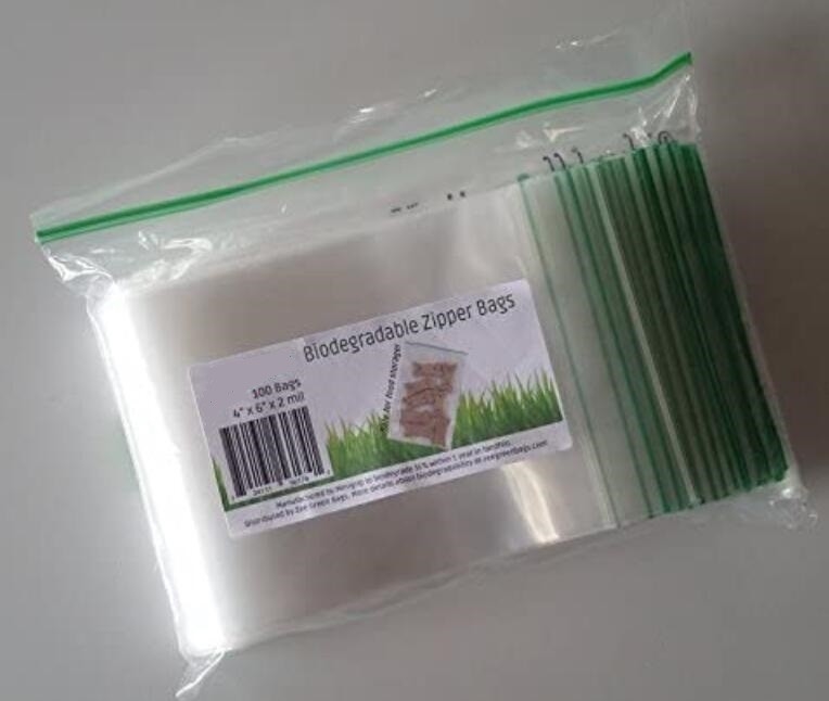 Compostable Zipper Bag, Bio Slider Storage Bags, double zip bags, dual track zipper BAGEASE.CN