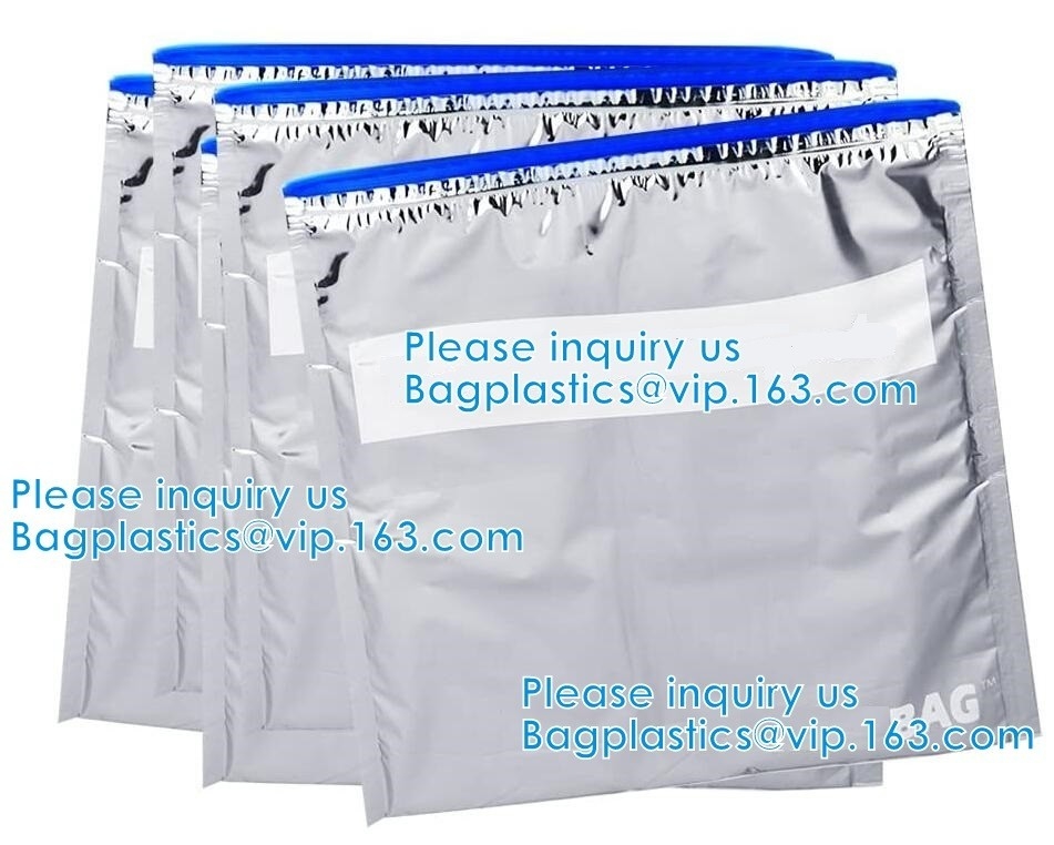 Closure Reusable Waterproof EPE Slider Zipper Bags Foam Zipper Slider Bags Insulation Pack