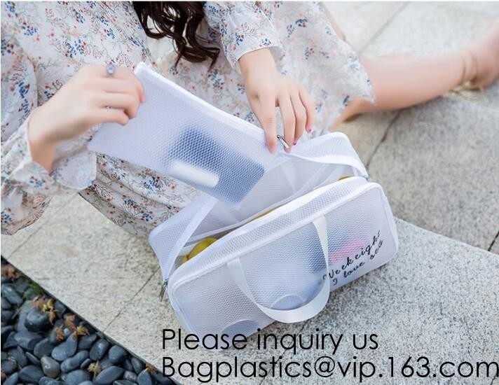 Small Storage Bags For Makeup Zipper Pouch Travel Cosmetic Transparent Clear PVC Bag,Makeup Bag Waterproof Cute Clear Tr