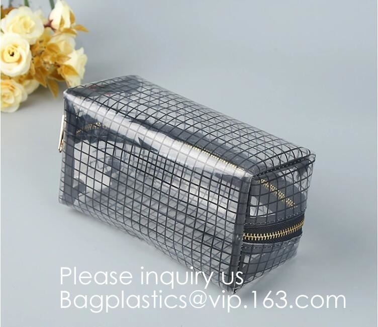 Promotion Travel PVC Cosmetic Pouch,PVC Makeup Bag Pouches Tote Clear Transparent Cosmetic Travel Bag For Sale