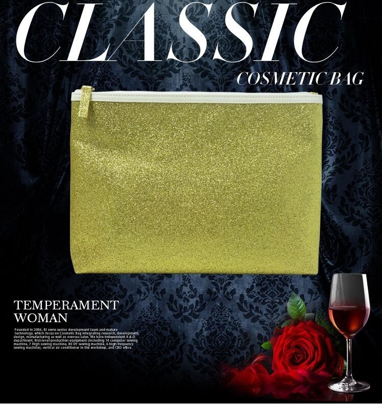 Fashion Sense Bag, Classic Cosmetic Bag, Space Utilization Travel Toiletry Organizer Zipper Closure