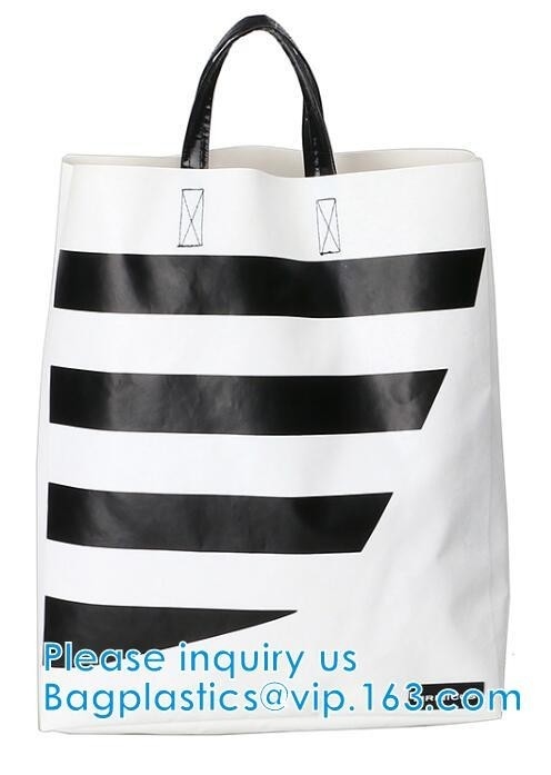 Custom Printing Tear Proof Promotional Bag Washable Handbag Dry Bag Soft Handle Shoulder Bag Pack PVC With Zipper