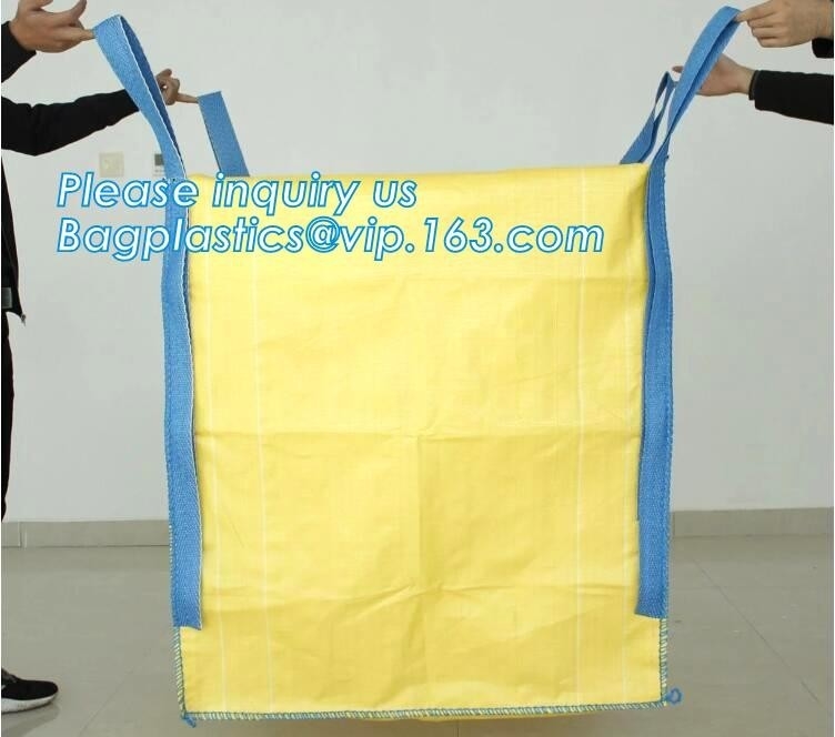 Type A polypropylene fibc big bag recycle jumbo super big bags 1500 fabric woven bulk fertilizer pe liner pp jumbo bags