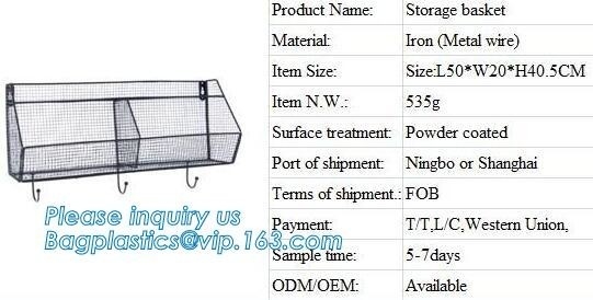 Different shapes metal wire mesh file baskets office supply baskets wholesale, magazine office document file holder shel